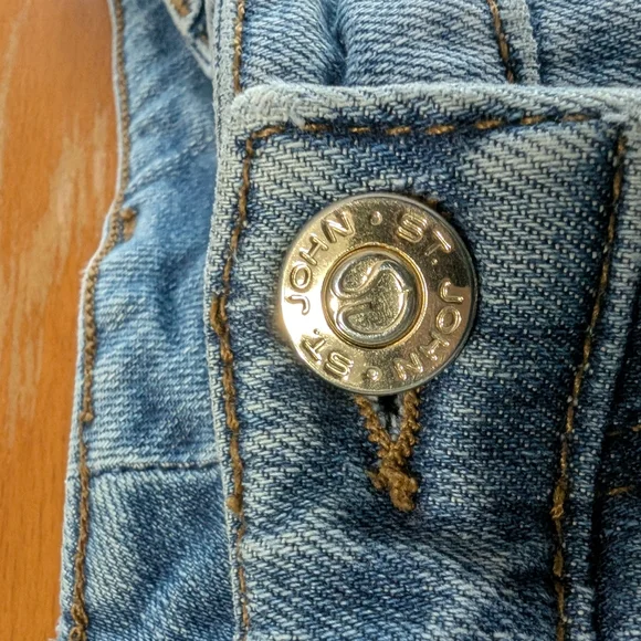 ST JOHN Vintage Sport Capri Denim Jeans Size 8 - Picture 5 of 12